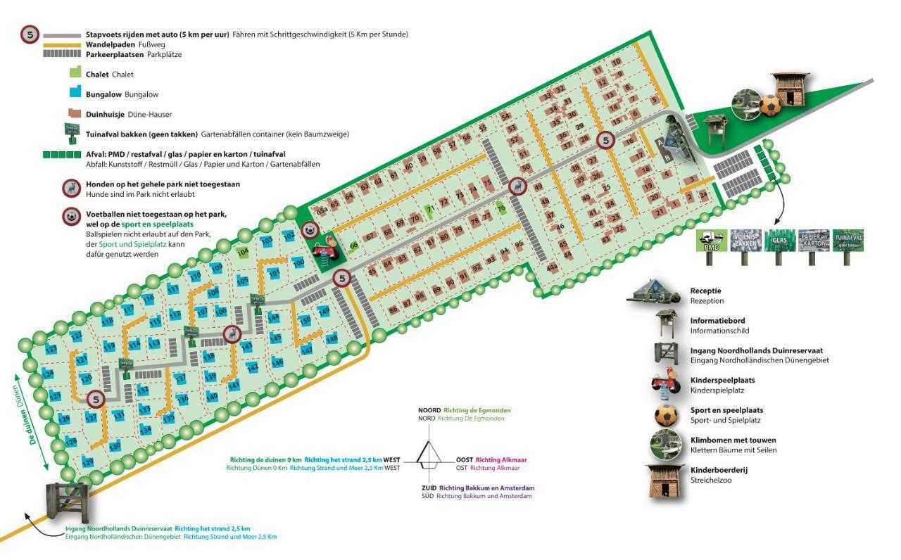 Bungalows - Bungalowpark Mooyeveld - Uniek Gelegen In De Duinen! 艾格蒙宾能 外观 照片
